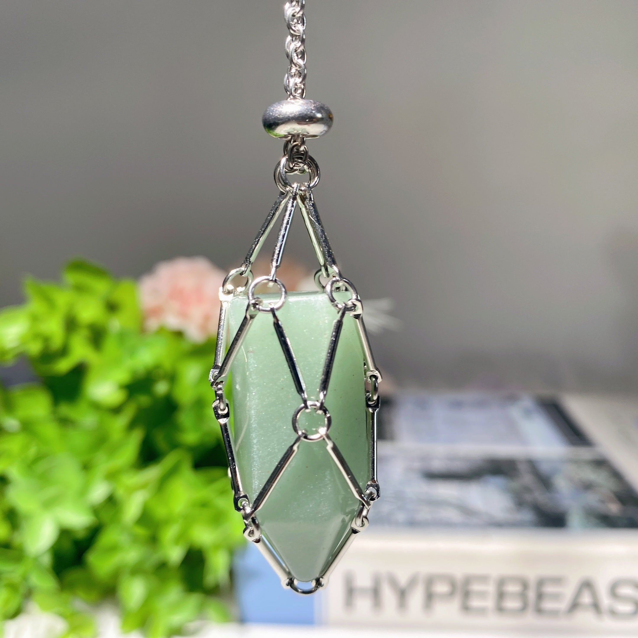 34cm Golden & Silver Web Design Spiritual Necklace