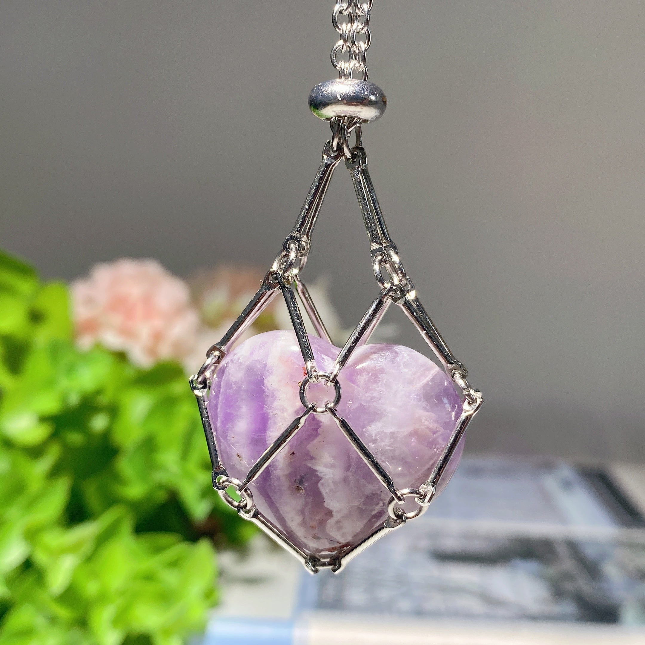 34cm Golden & Silver Web Design Spiritual Necklace