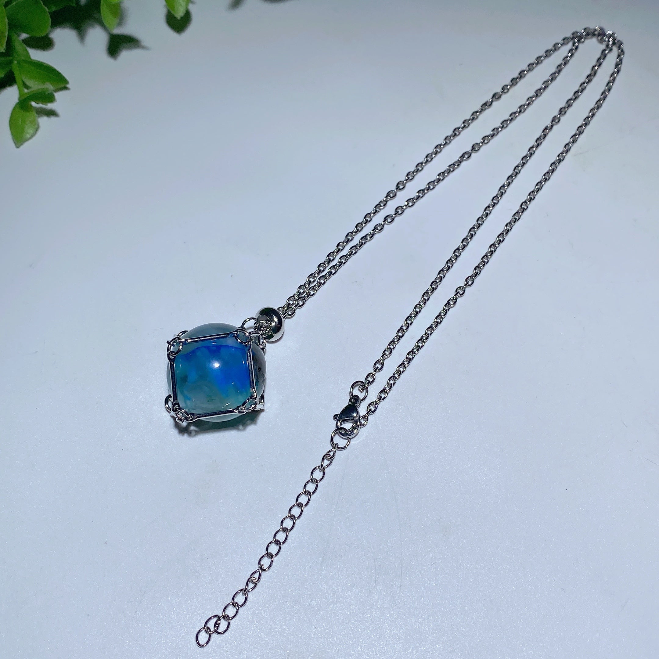 34cm Golden & Silver Web Design Spiritual Necklace