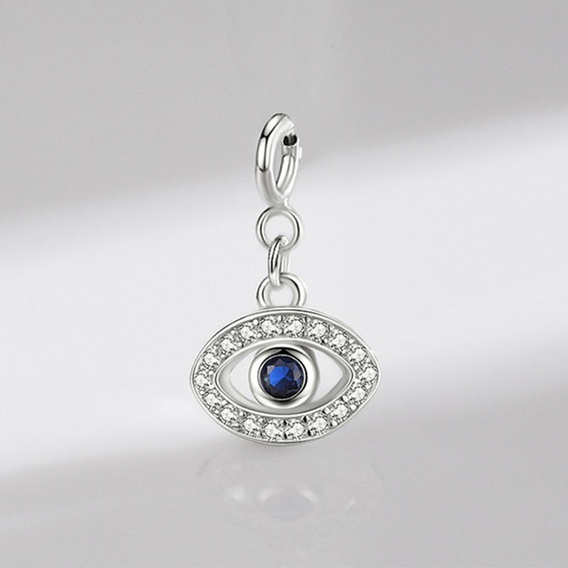 925 Sterling Silver Evil Eye Hamsa Pendant Necklace for Protection