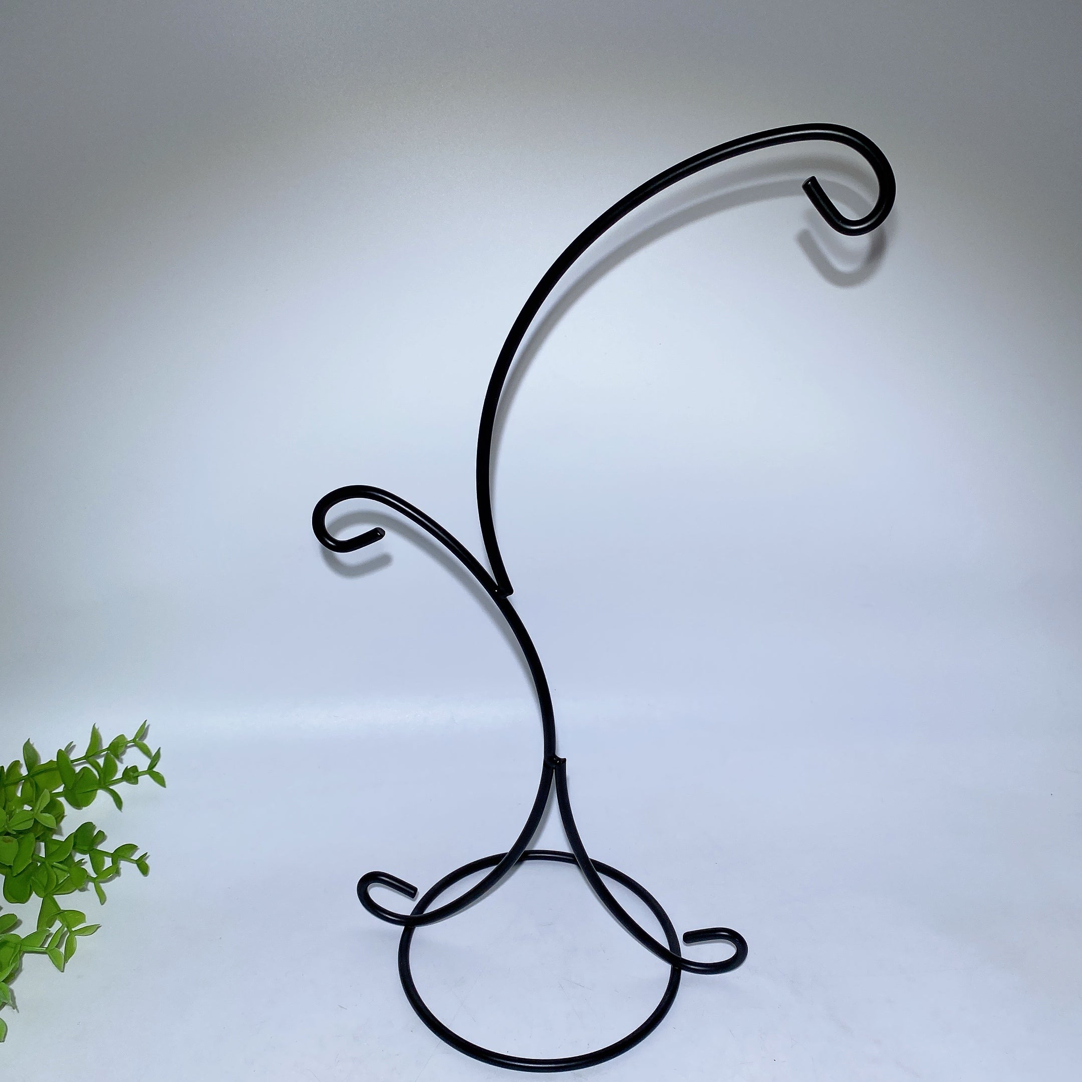 35cm Black Metal Crystal Display Stand for Spheres