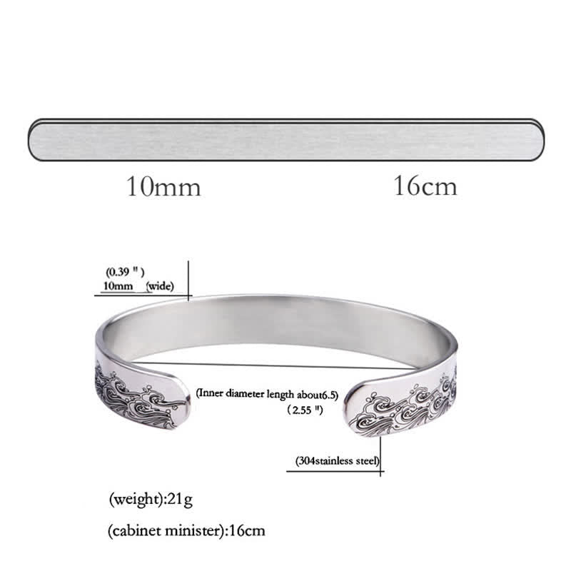 Memorial Titanium Steel Spiritual Bracelet for Healing