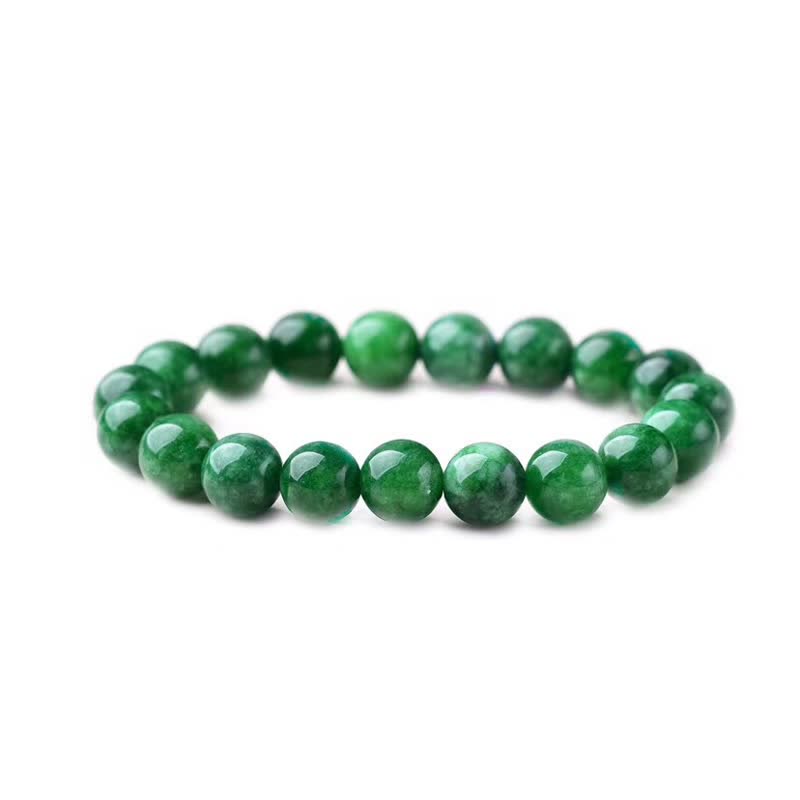 8mm Cyan Jade Bracelet | Calm Harmony Beads