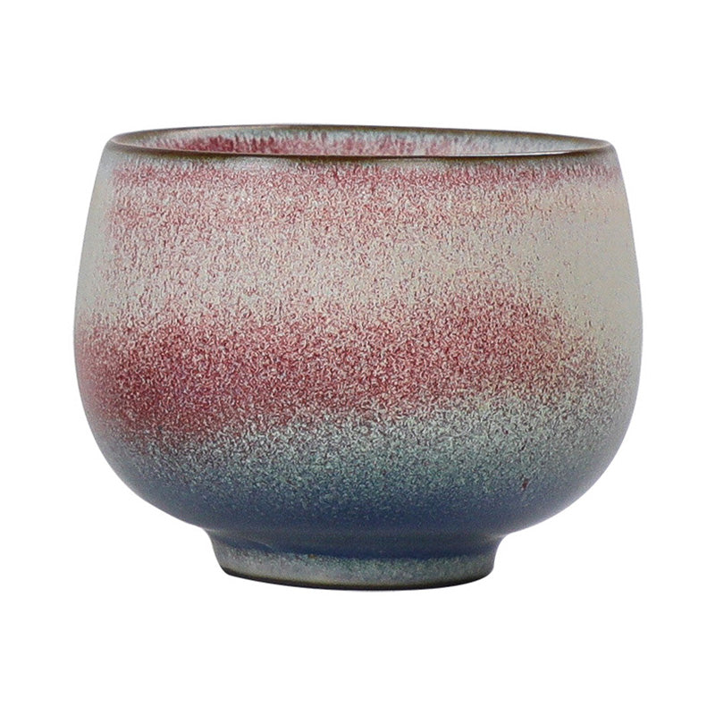 Retro Red Gradient Kiln Ceramic Tea Cup 160ml