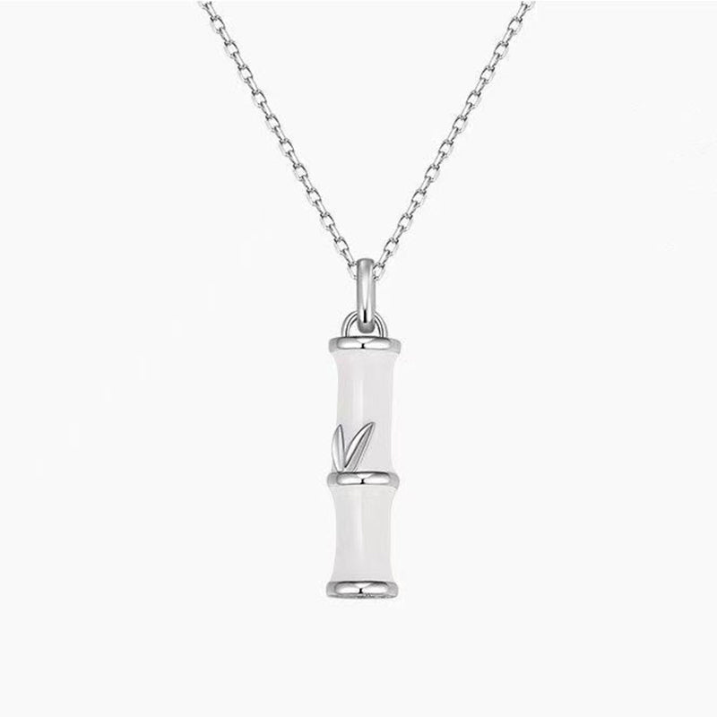 Copper Bamboo Luck Couple Necklace 45cm Pendant