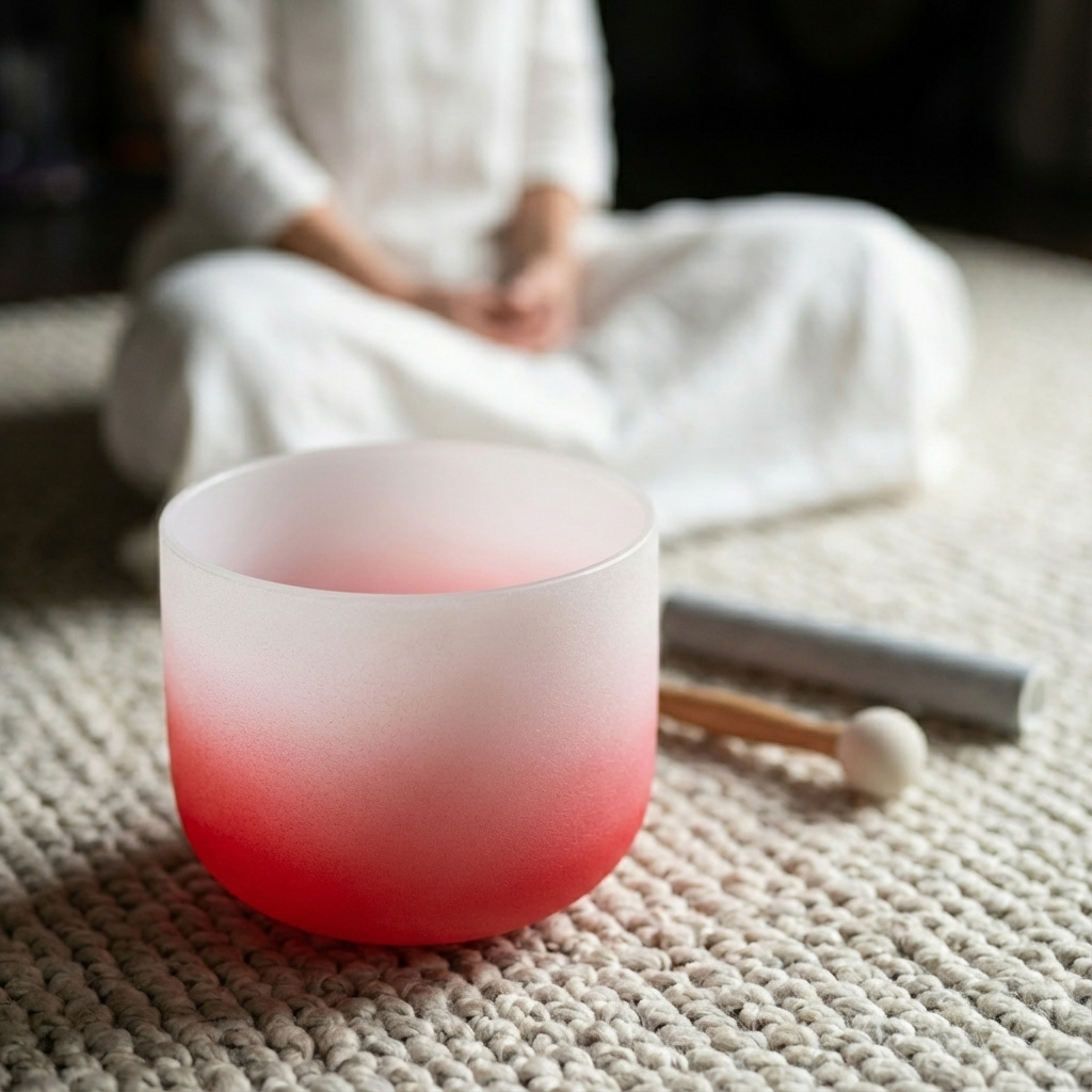 Crystal Singing Bowl - Root Chakra C Note Meditation Bowl