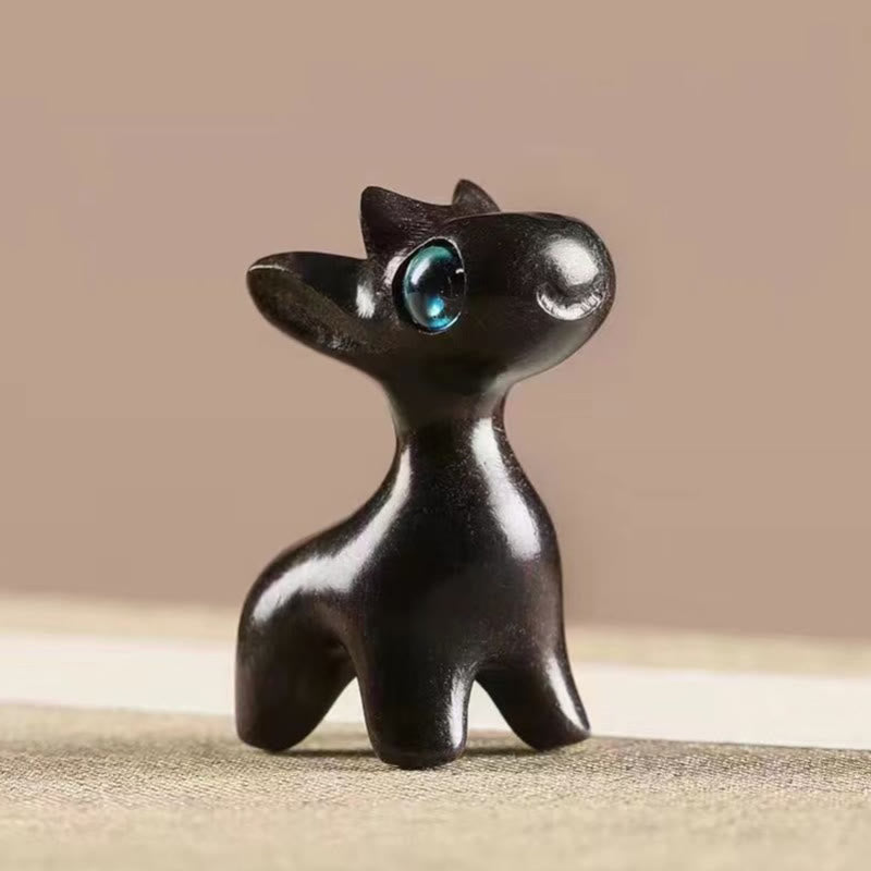 Sandalwood Lucky Mini Deer Protection Figurine Small 3.6cm