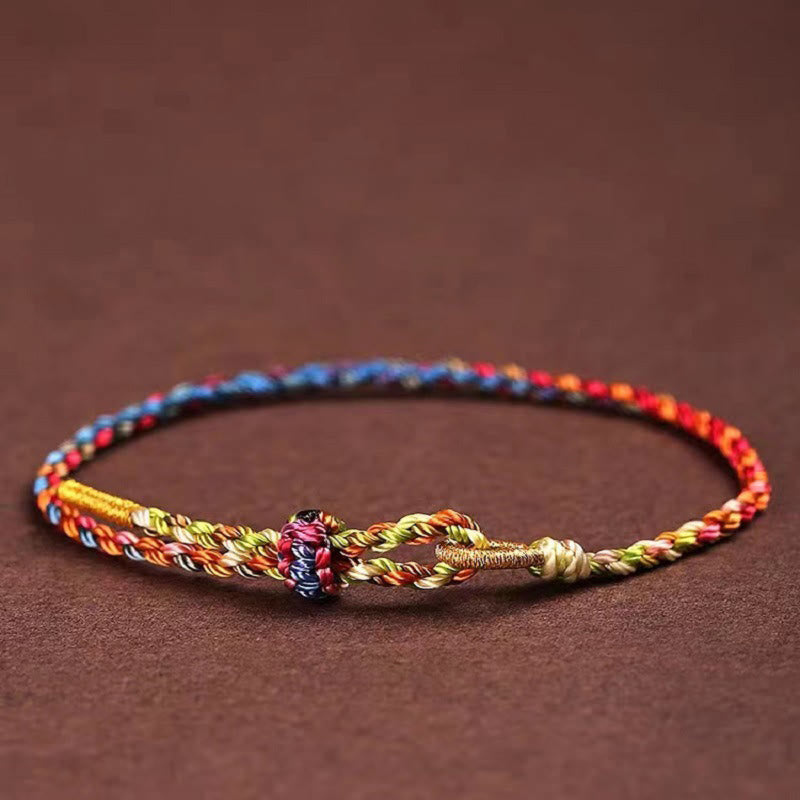Handcrafted Colorful Rope Red String Bracelet for Luck & Protection
