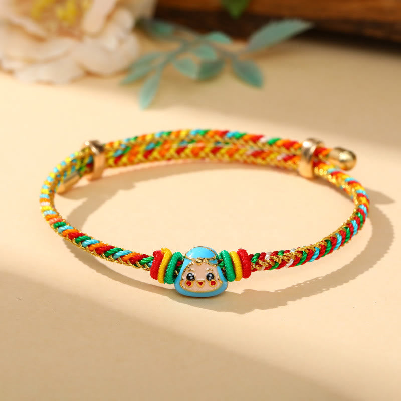 Colorful Rope Zongzi Pattern Luck Bracelet for Adults & Children
