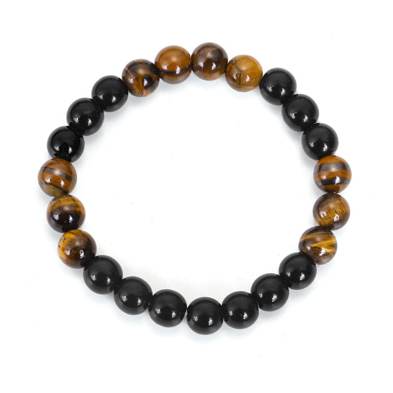Black Onyx & Tiger Eye Protection Gemstone Mala Set