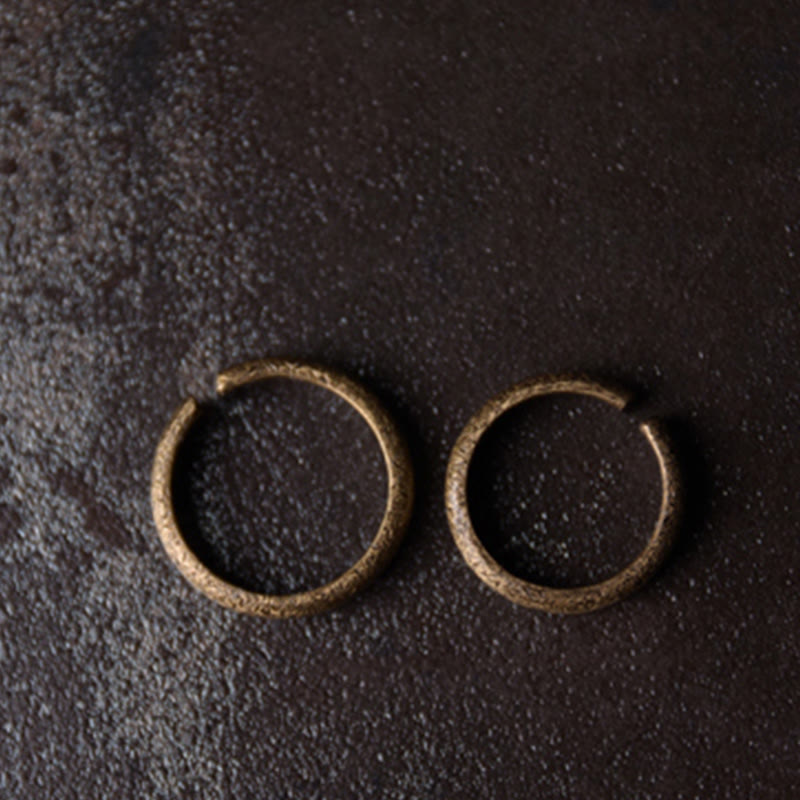 Copper Tibetan Vintage Adjustable Luck Couple Ring