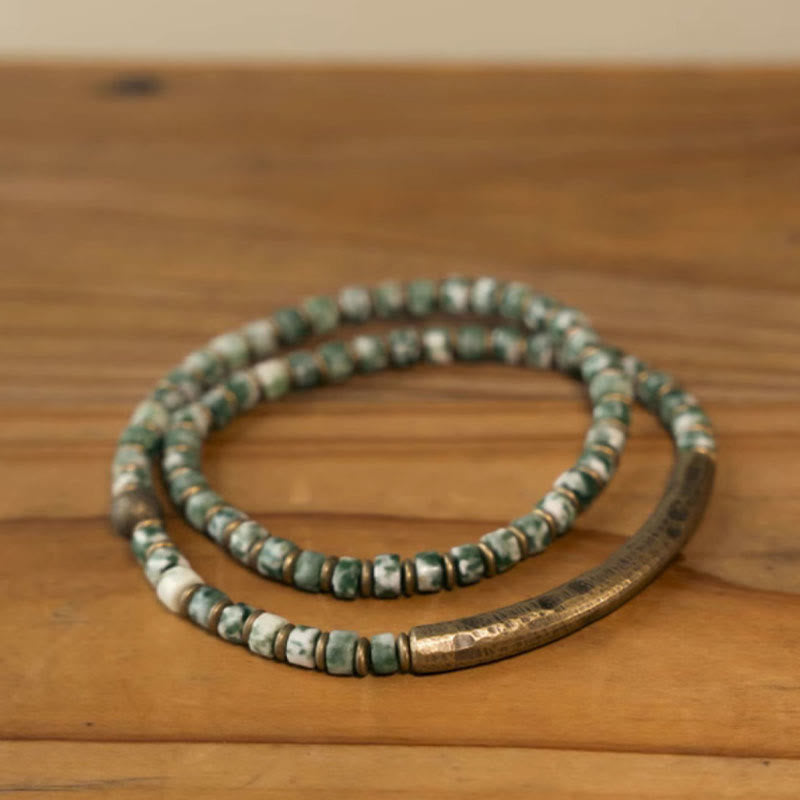 4mm Sodalite Picture Jasper Harmony Wisdom Bracelet