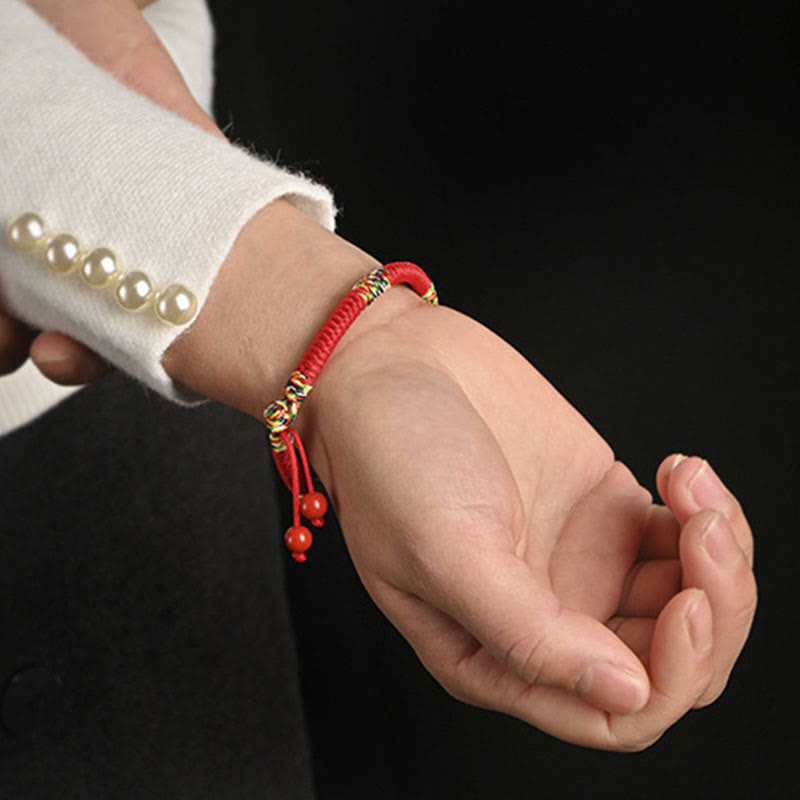 Five Colors King Kong Knot Red String Protection Bracelet