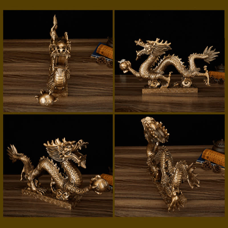 Feng Shui Chinese Dragon Statue Decoration for Prosperity