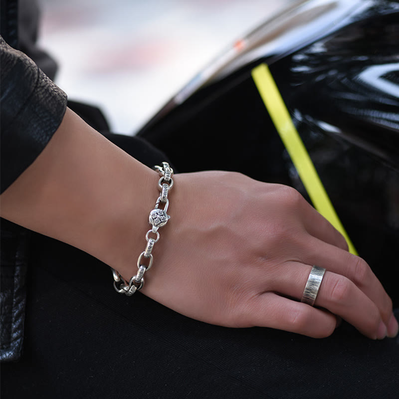 Copper Om Mani Padme Hum Wisdom Bracelet 18-22cm Unisex