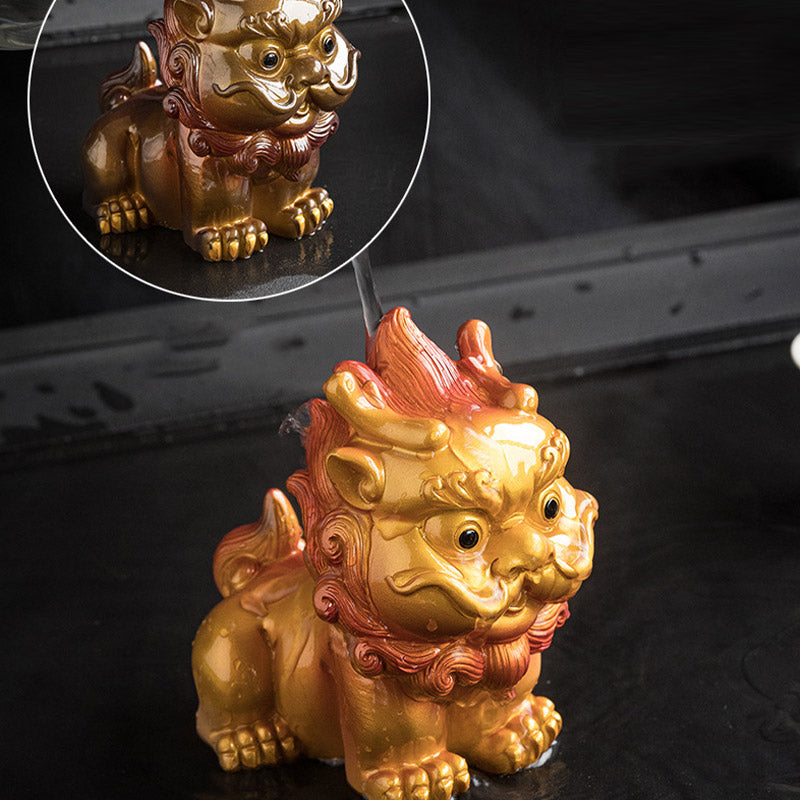 Color Changing PiXiu Resin Tea Pet | Zen Home Decor
