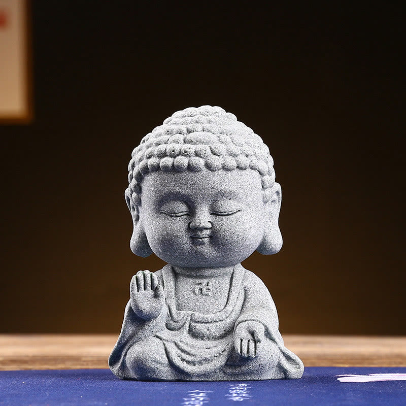Sandstone Buddha Statue for Meditation and Serenity 6.7cm
