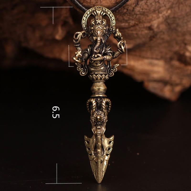 Ganesh Dorje Vajra Spiritual Power Necklace Pendant