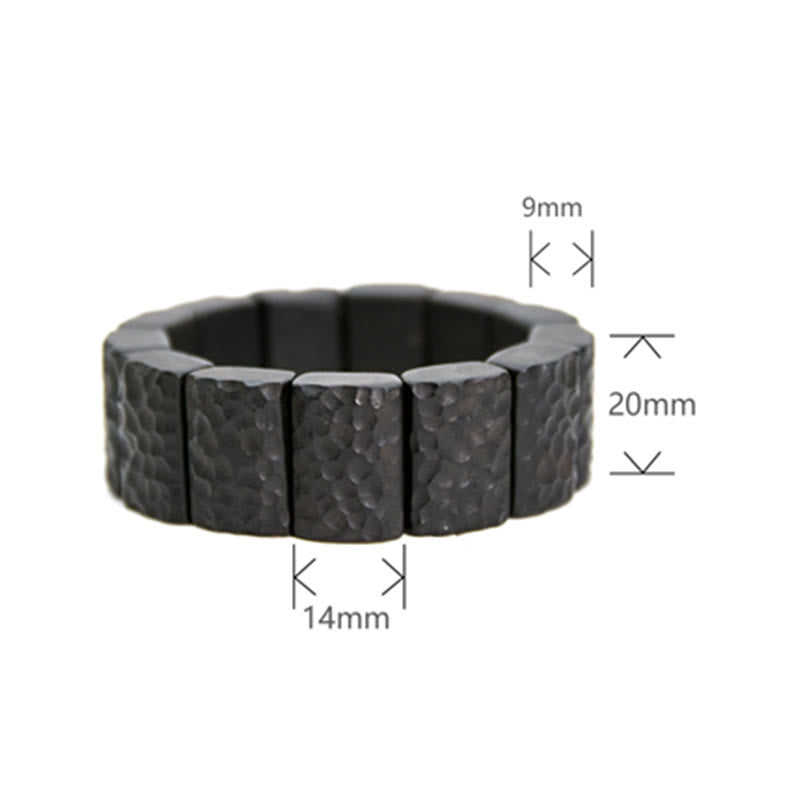 Ebony Wood Couple Bracelet for Peace and Spiritual Connection