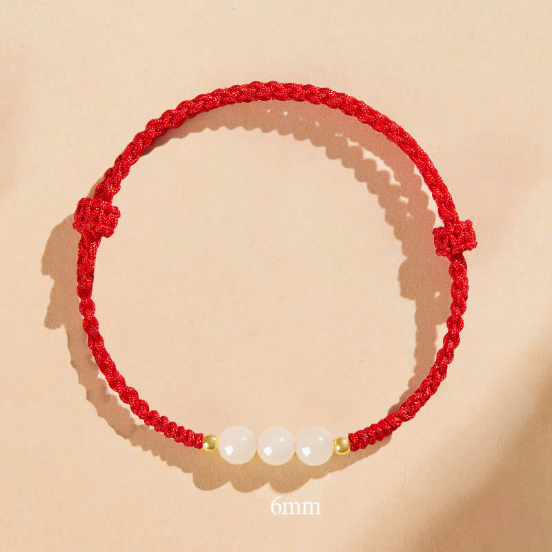 8mm Jade Lucky Bead Prosperity Bracelet