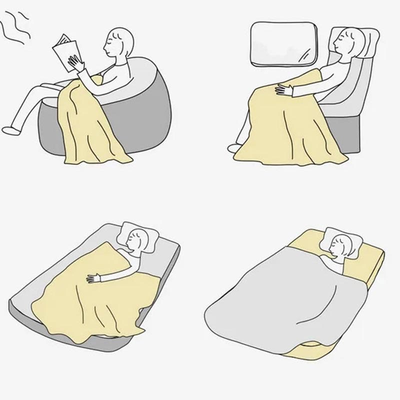 Hand-Dyed Tibetan Geometric Blanket | Zen Decor Comfort