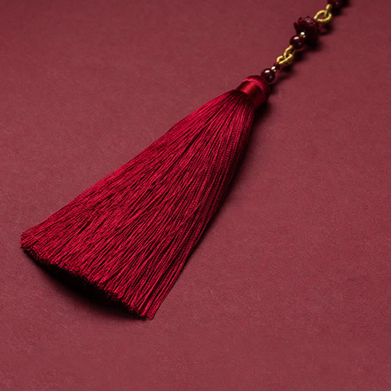 Cinnabar Lotus Car Hanging Decor | Luck & Calm Symbol