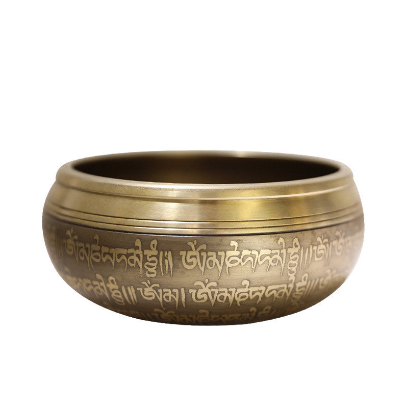 Tibetan Copper Singing Bowl 4.33IN for Meditation Focus