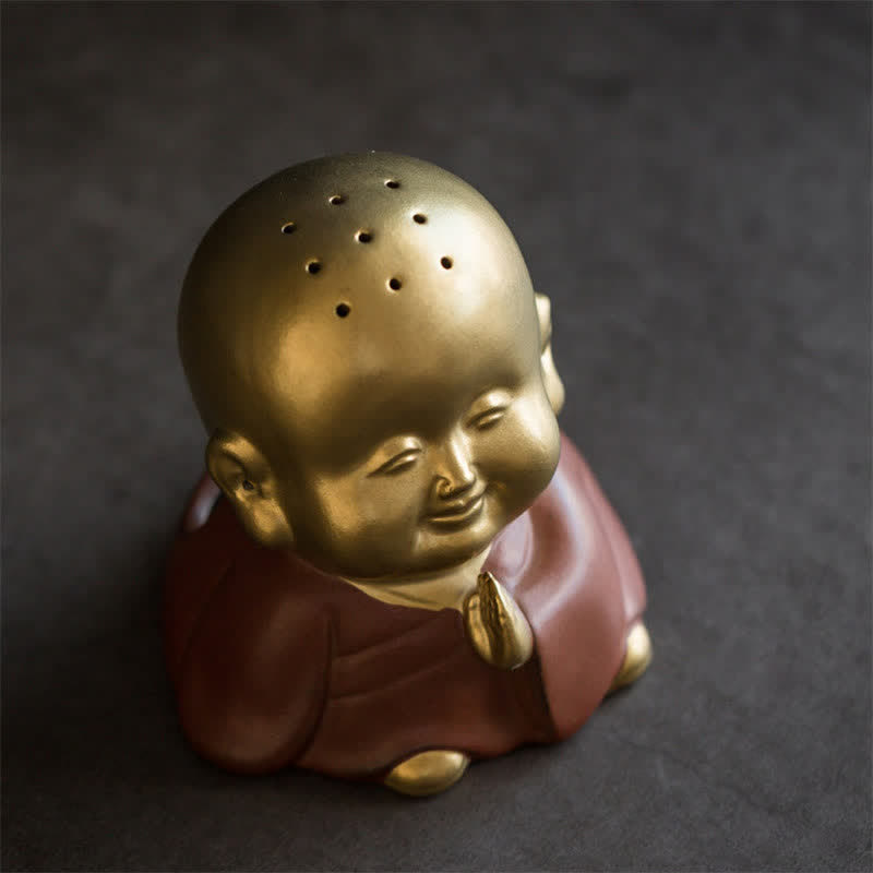 Little Buddha Ceramic Incense Burner for Healing & Meditation