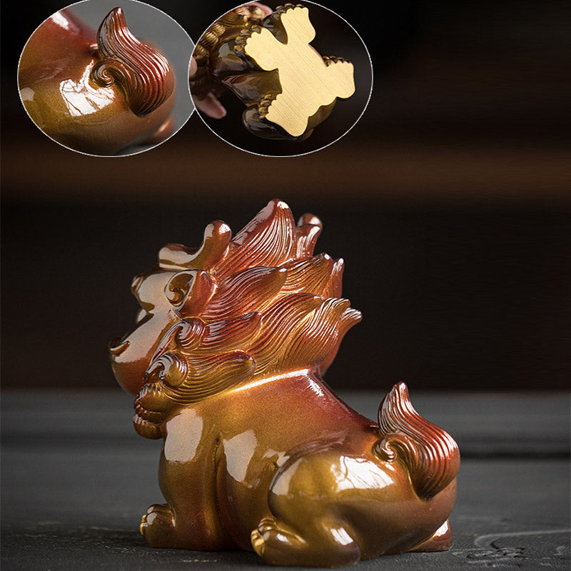 Color Changing PiXiu Resin Tea Pet | Zen Home Decor