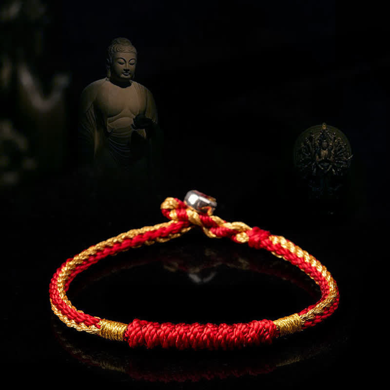 Unisex Tibetan Red String Protection Bracelet 14-19cm
