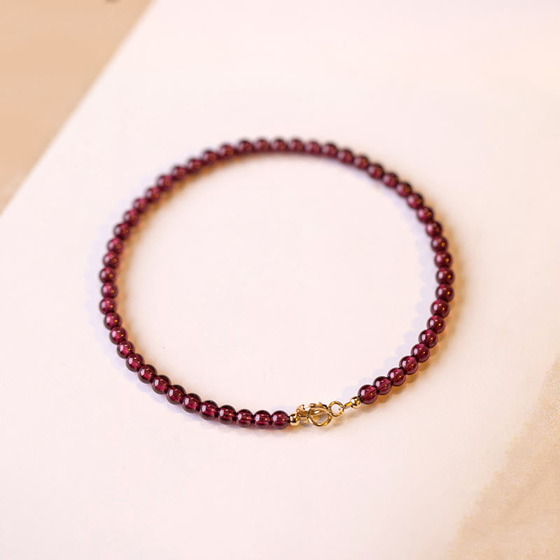 3mm Garnet Protection Bracelet for Courage