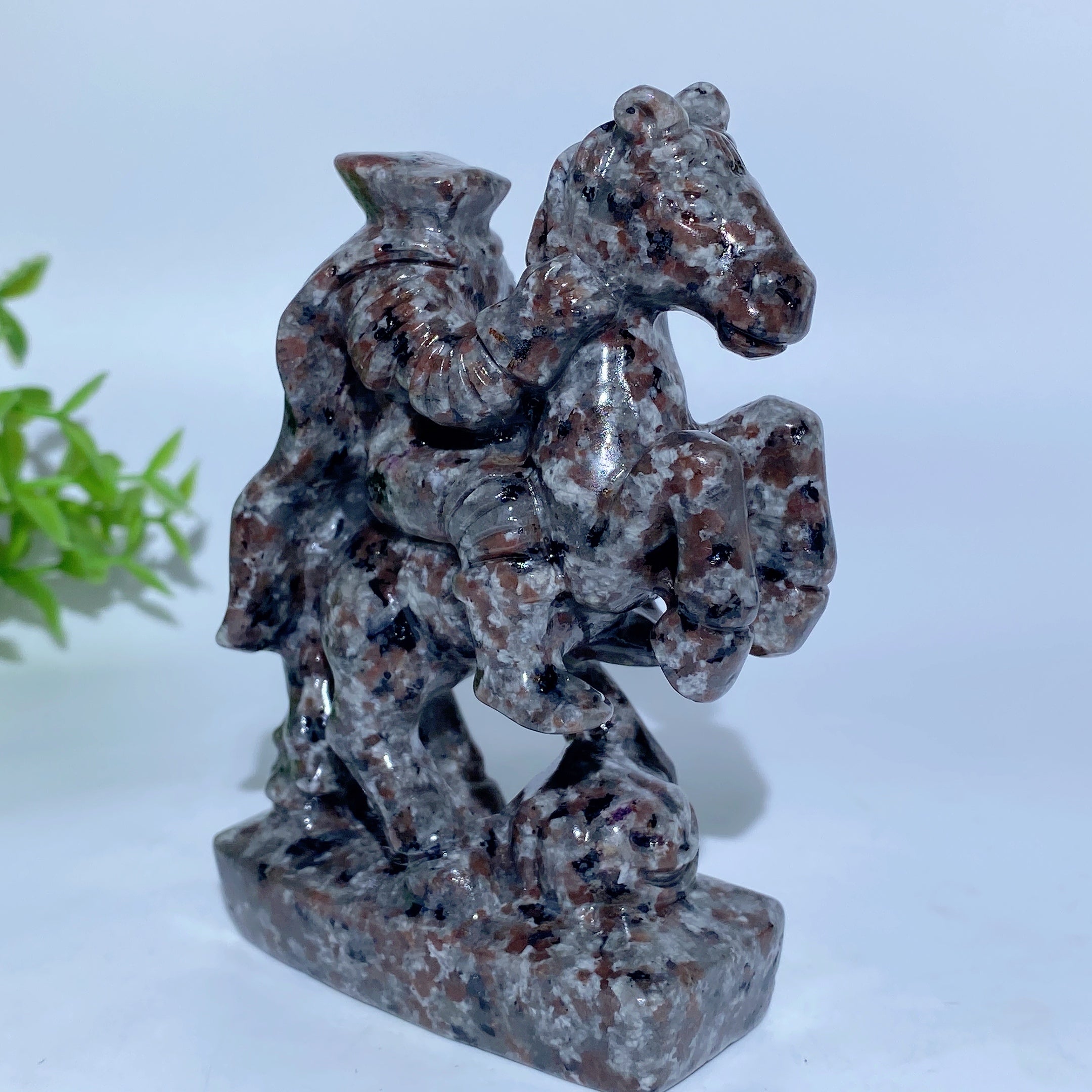 4.1 inch Yooperlite & Black Obsidian Carved Crystal Figurine
