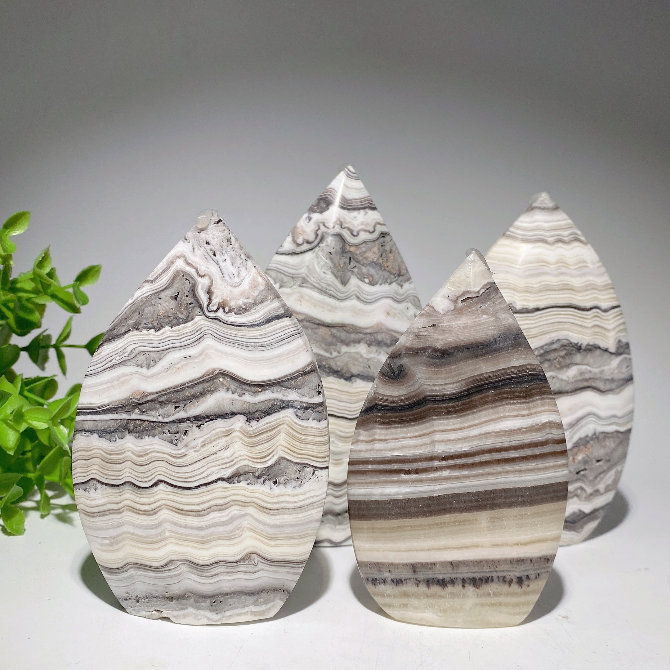 4.2-5.5 inch Banded Chocolate Calcite Free Form Crystal