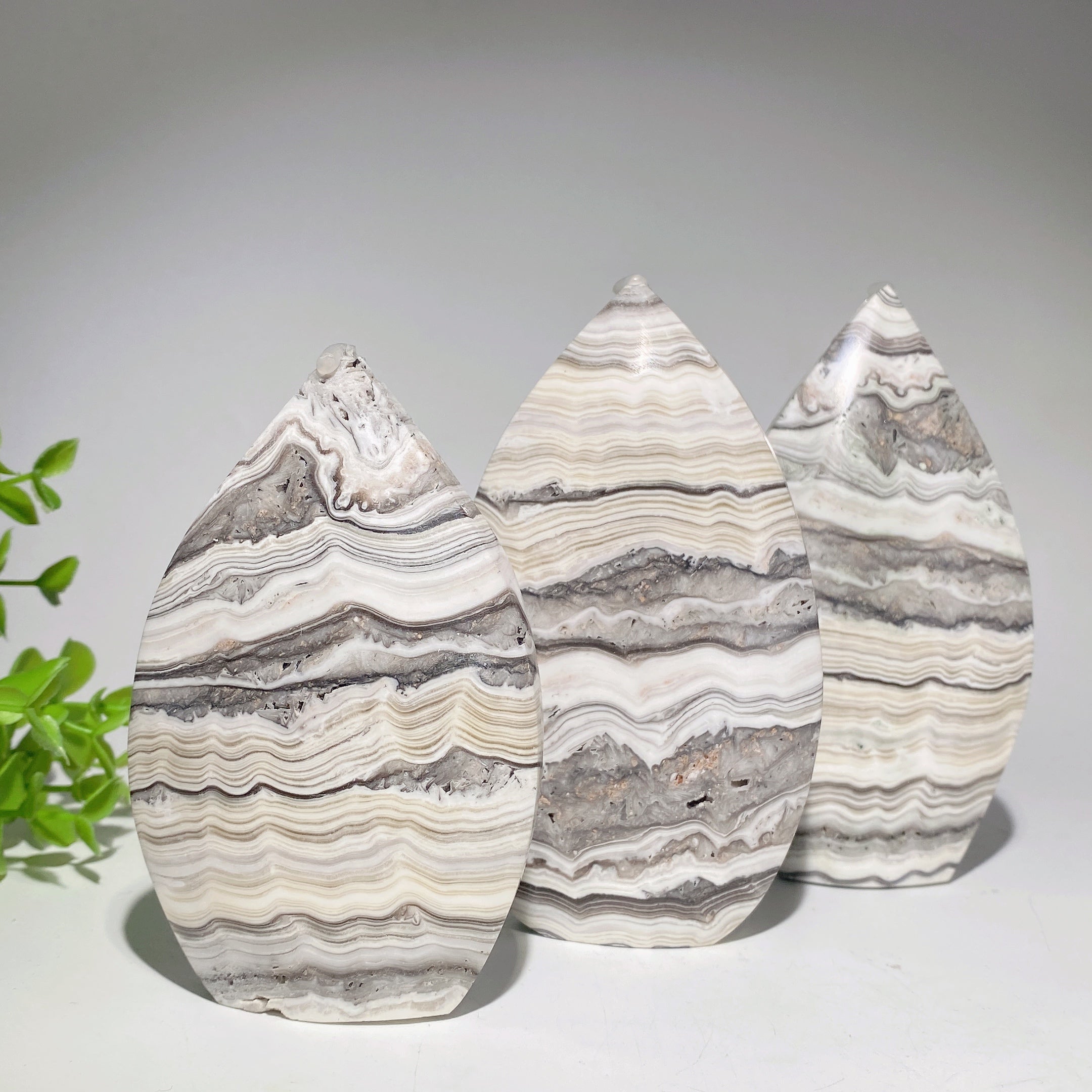 4.2-5.5 inch Banded Chocolate Calcite Free Form Crystal