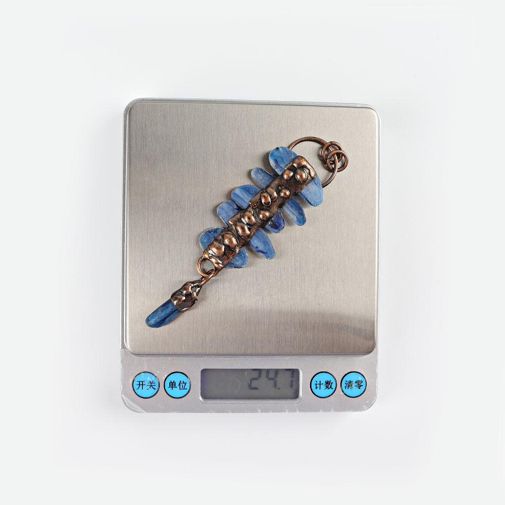 4.2 inch Blue Kyanite Pendant for Spiritual Protection