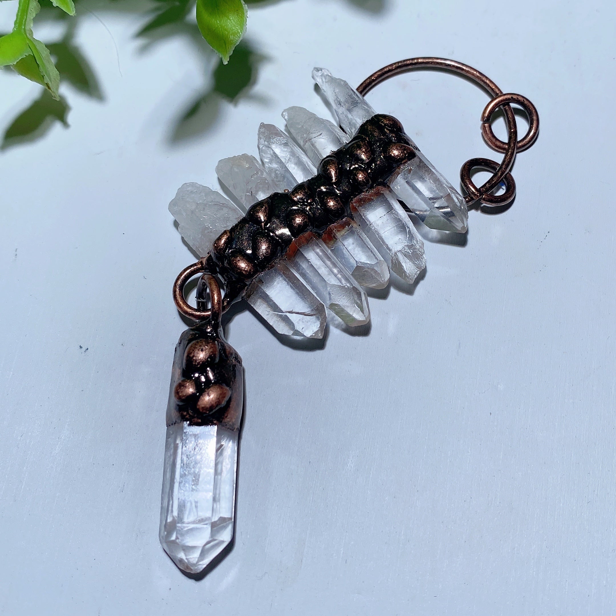 4.2 inch Clear Quartz Pendant for Healing & Energy Amplification