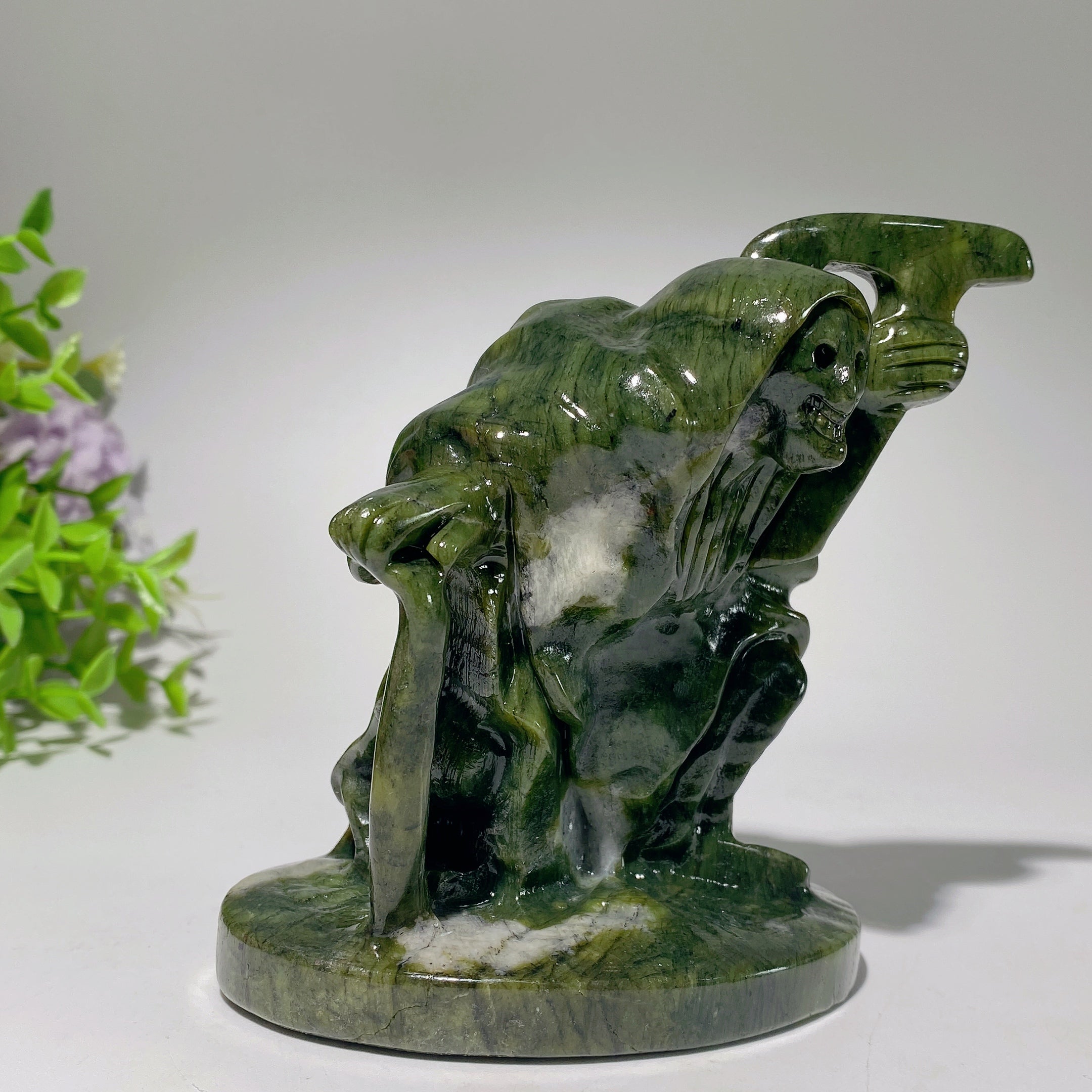 4.2 inch Serpentine Crystal Figurine for Spiritual Healing