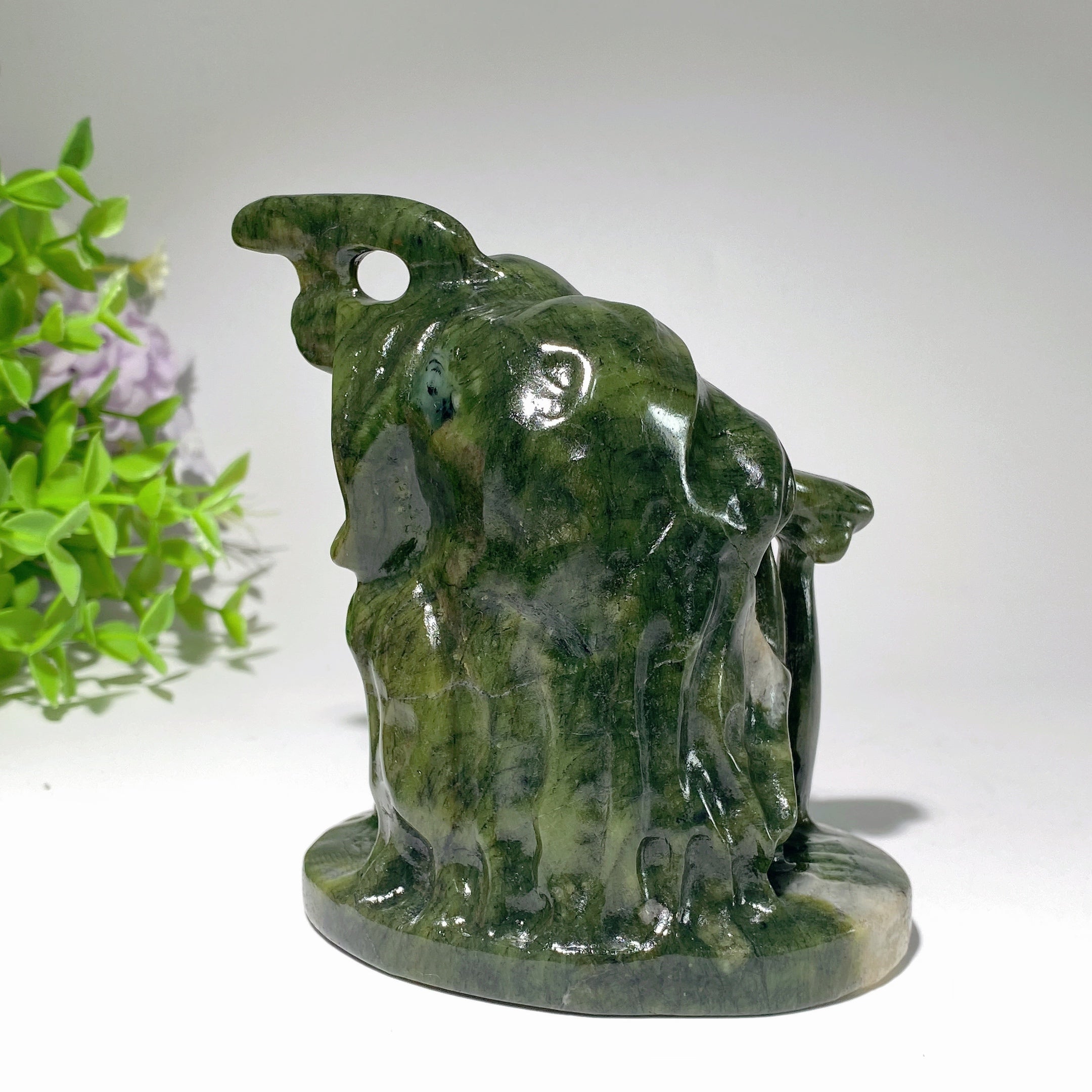 4.2 inch Serpentine Crystal Figurine for Spiritual Healing