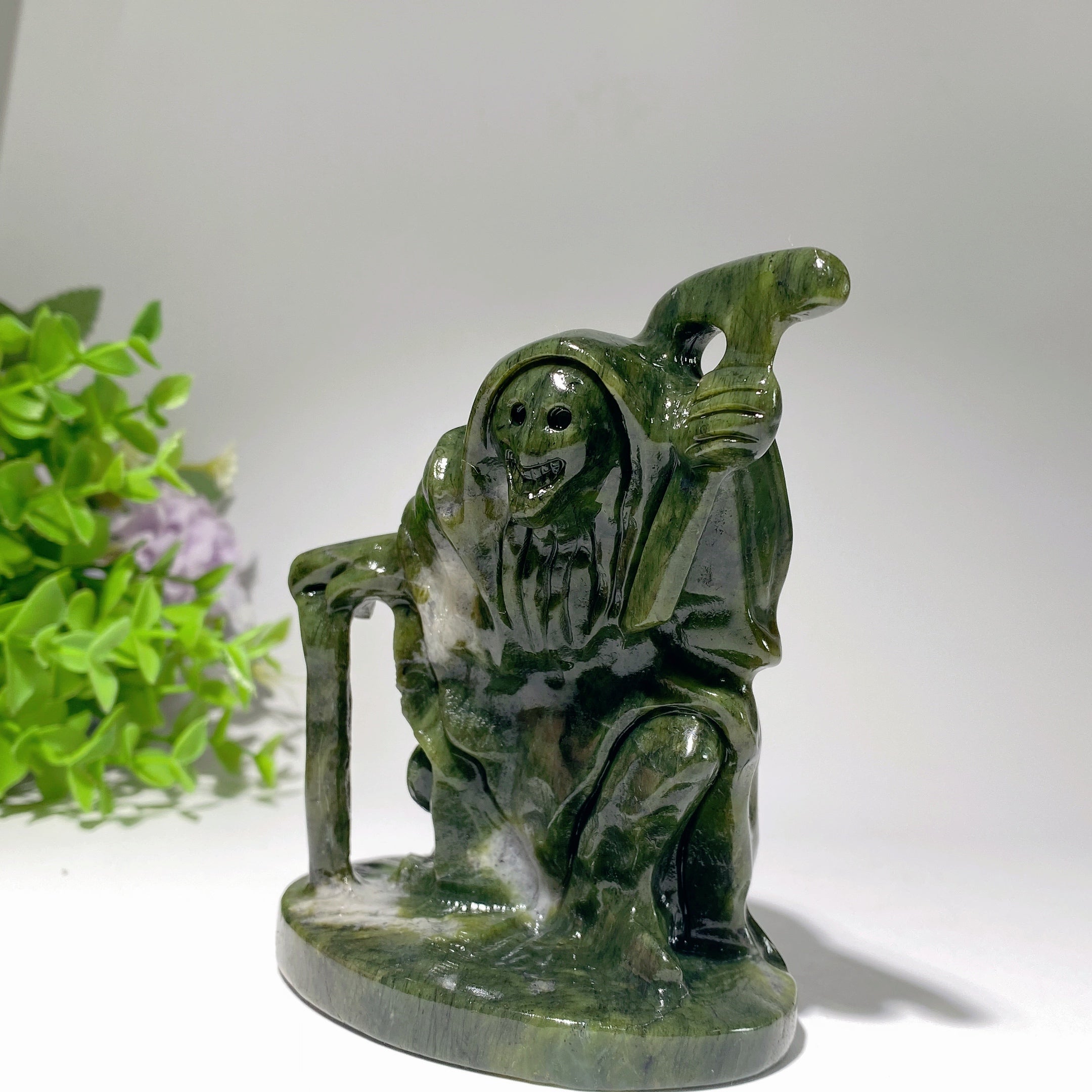 4.2 inch Serpentine Crystal Figurine for Spiritual Healing