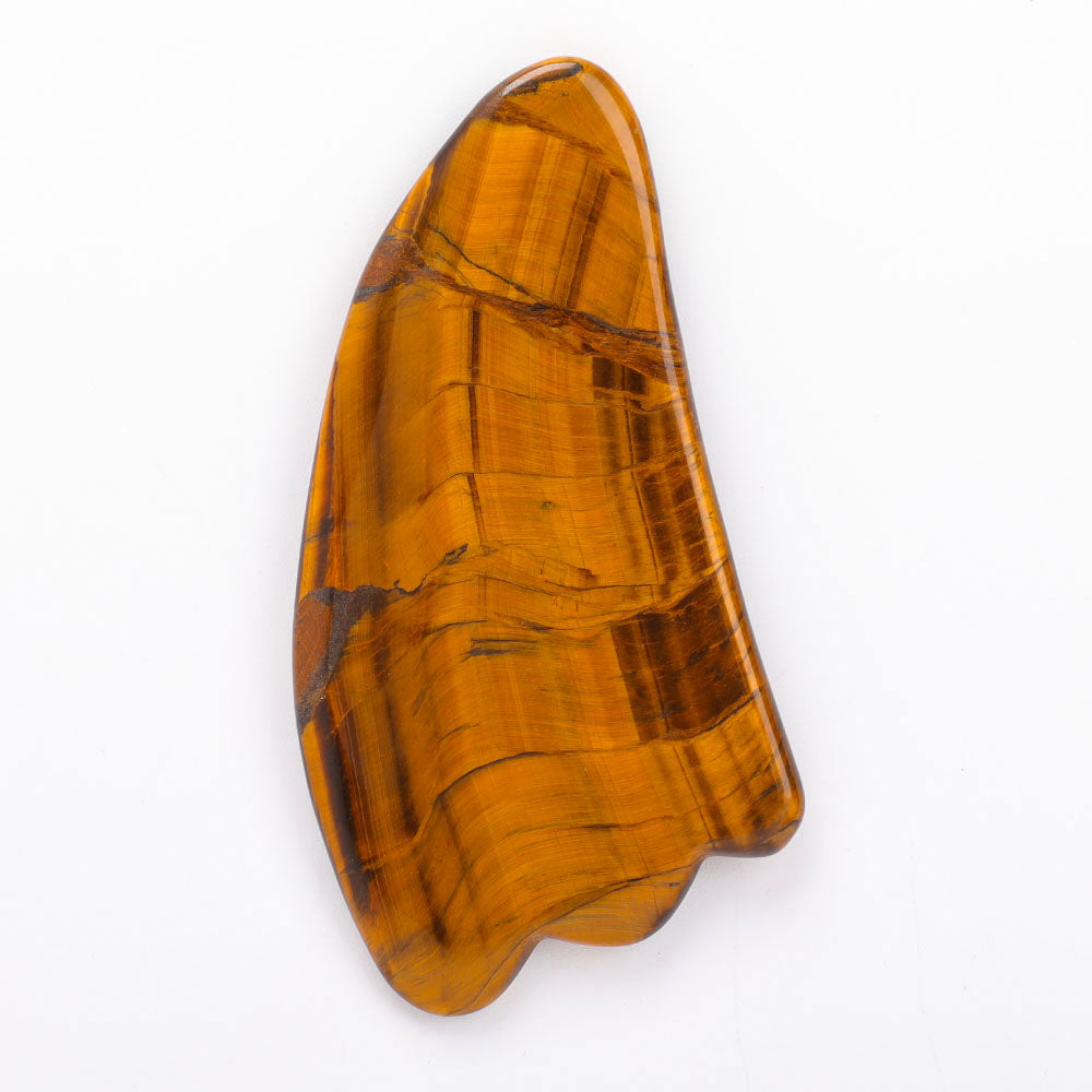 4.2 inch Tiger Eye Guasha Board for Face Healing