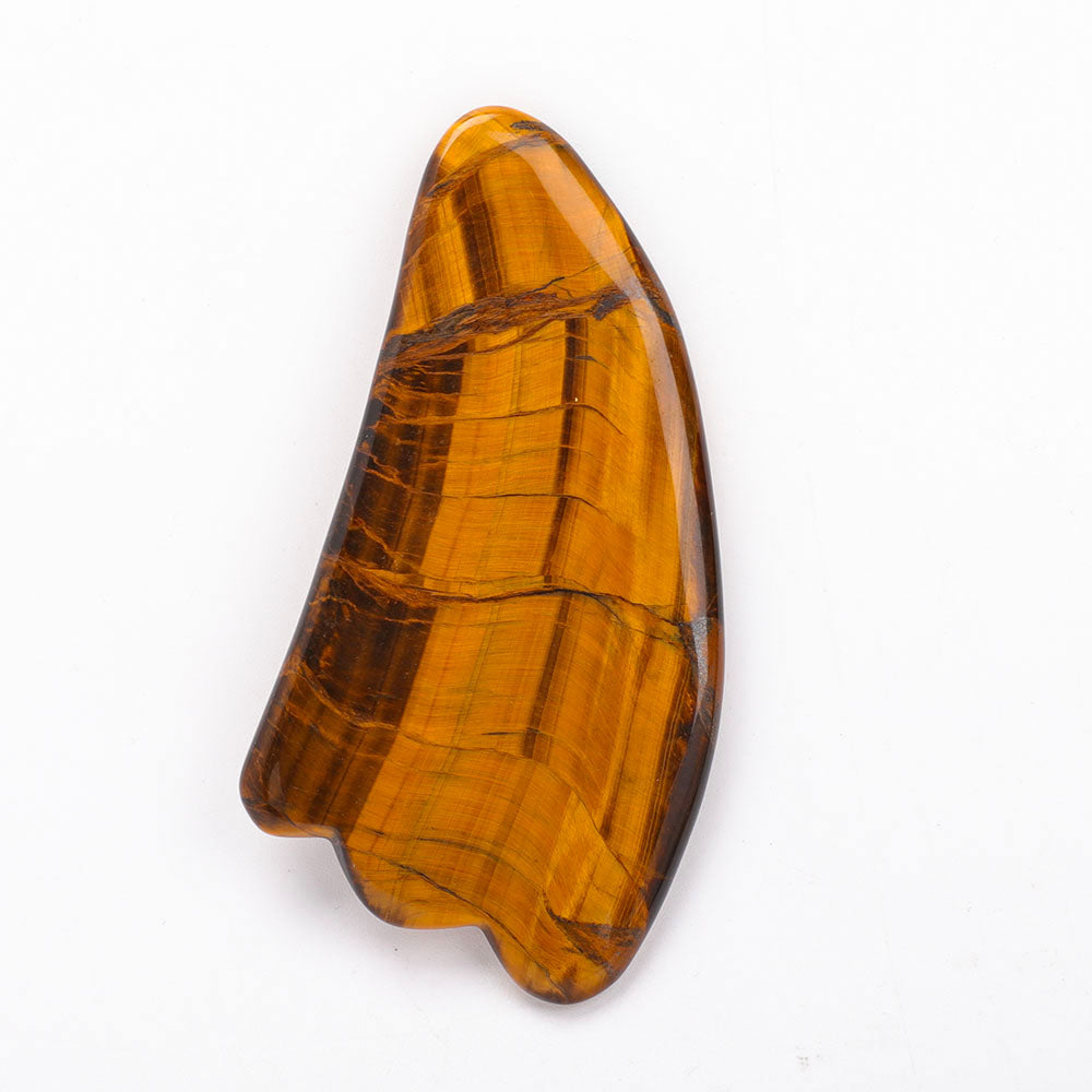 4.2 inch Tiger Eye Guasha Board for Face Healing