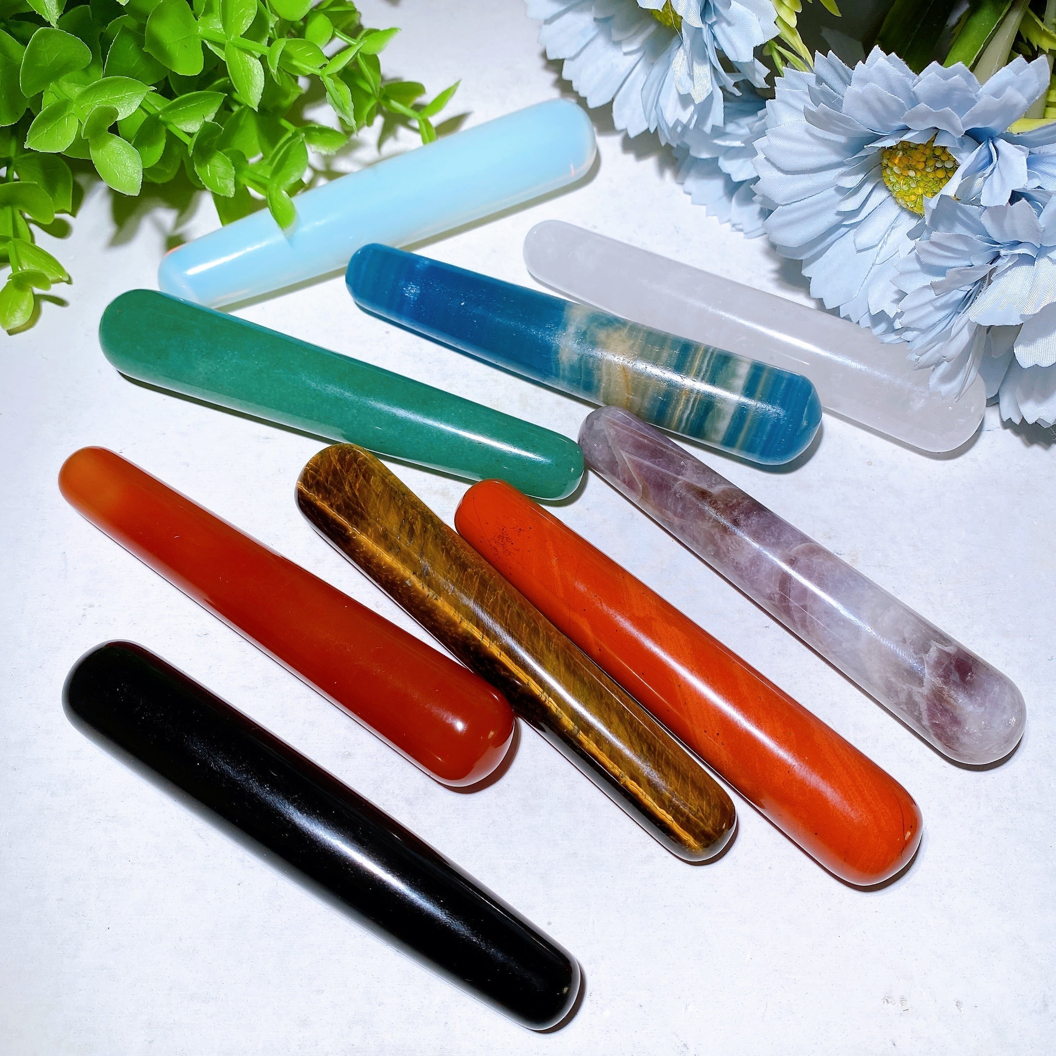 4.3 inch Mixed Crystal Healing Massage Wand
