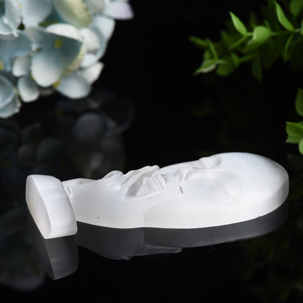 4.4 inch Selenite Lady Face Crystal Specimen