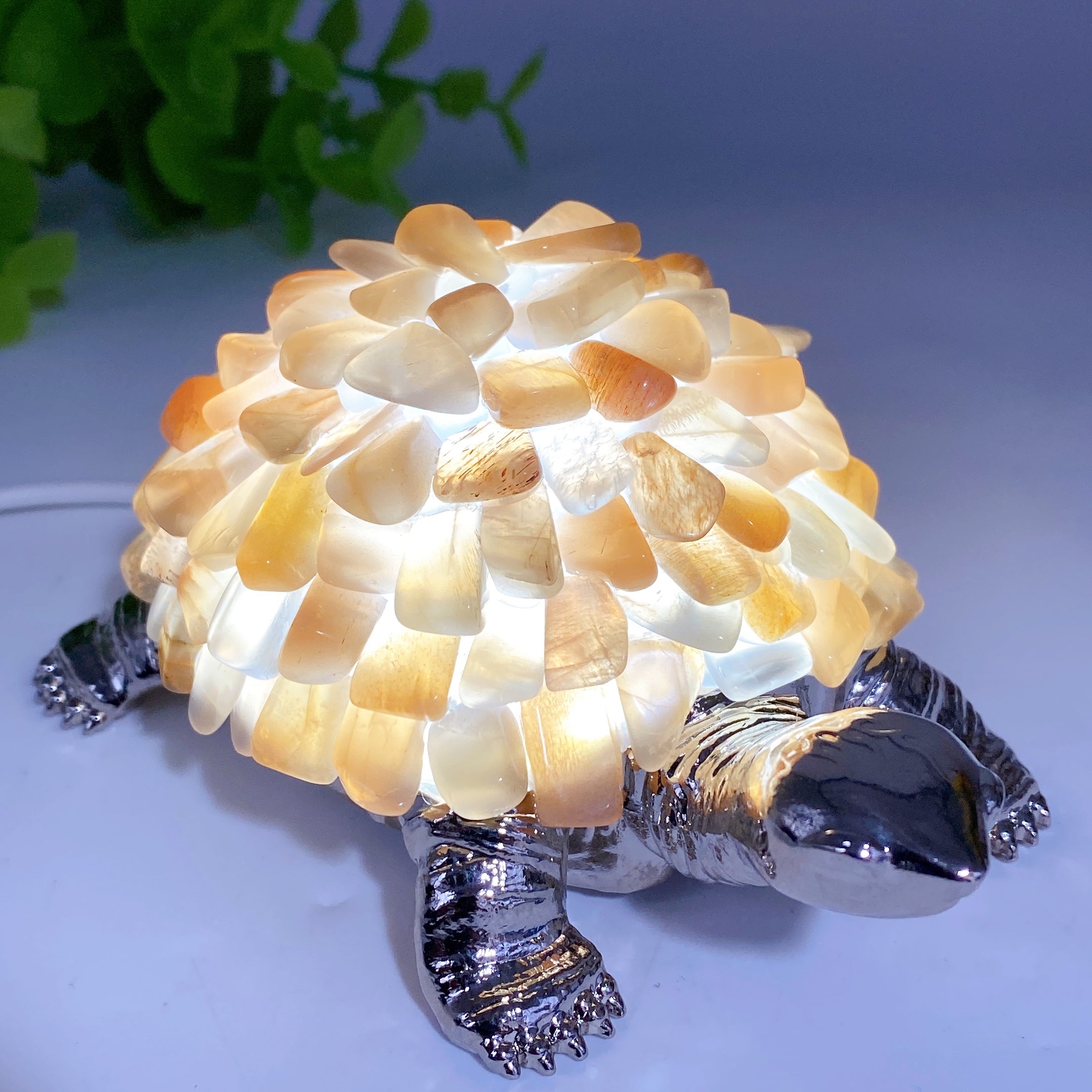 4.5-inch Crystal Turtle Figurine for Healing & Prosperity