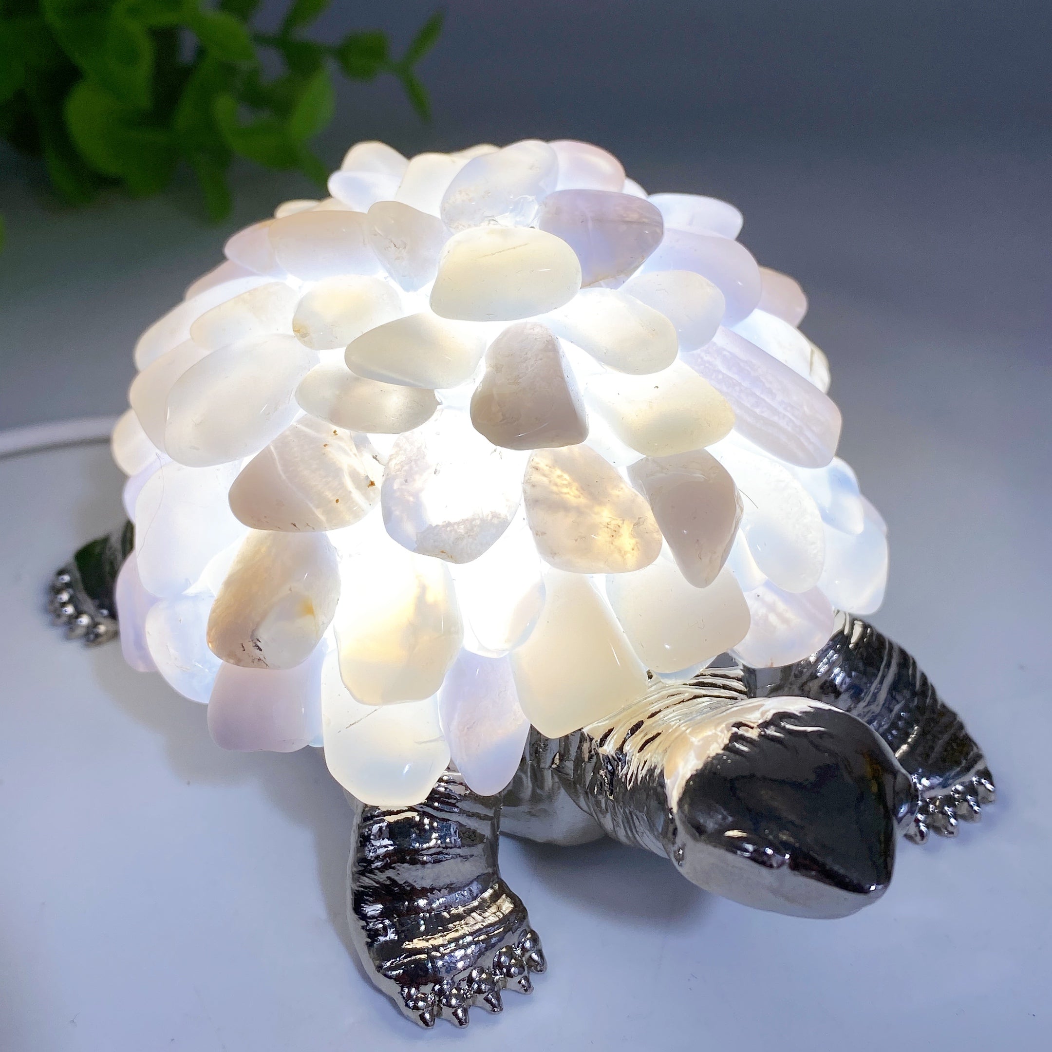 4.5-inch Crystal Turtle Figurine for Healing & Prosperity