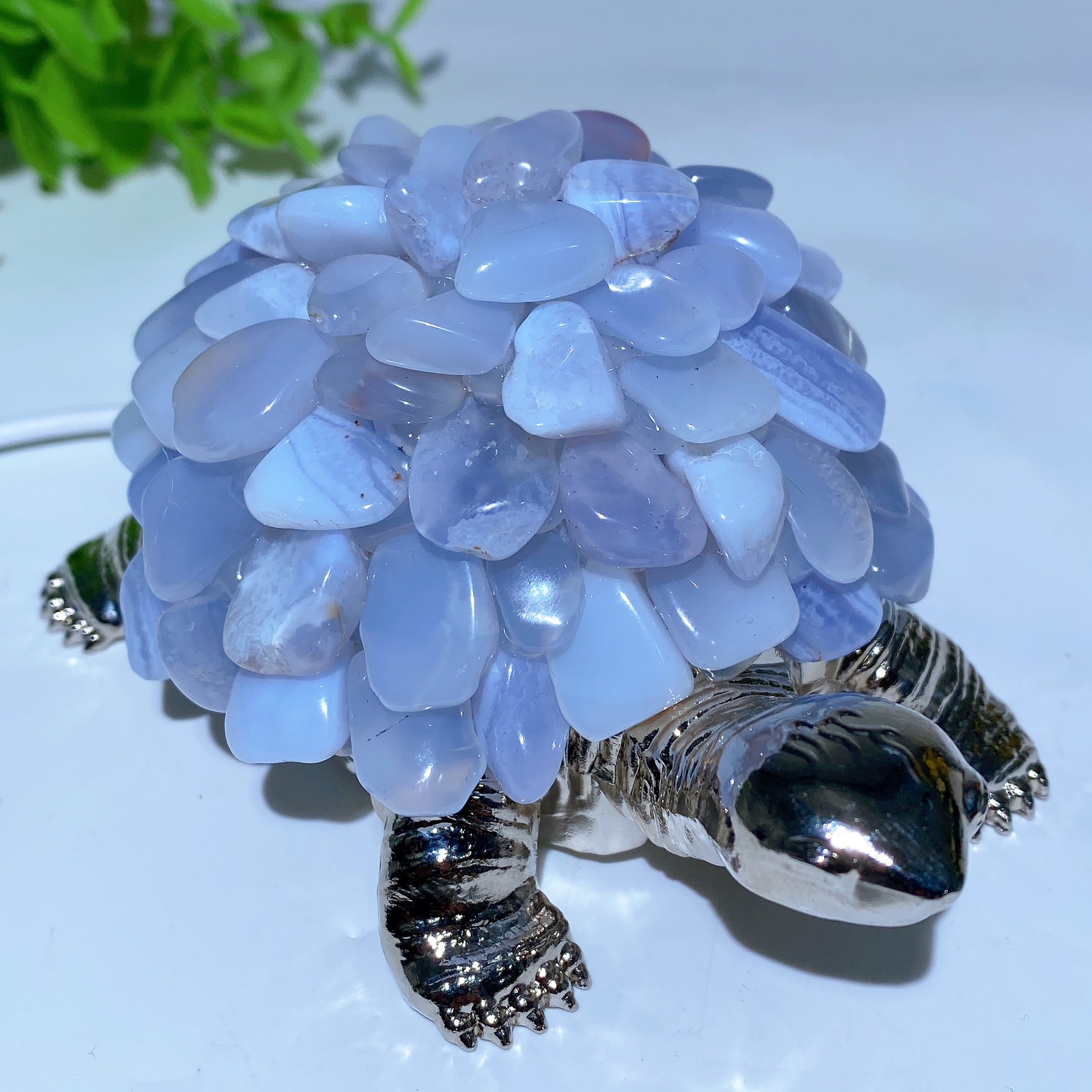 4.5-inch Crystal Turtle Figurine for Healing & Prosperity