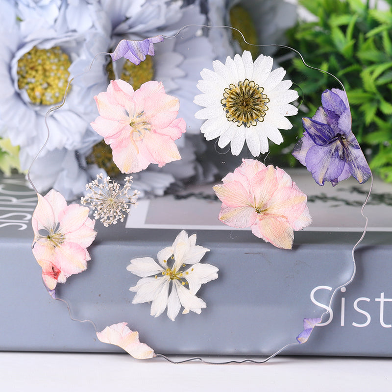 4.5-Inch Resin Flower Decor Plate Coaster for Tableware