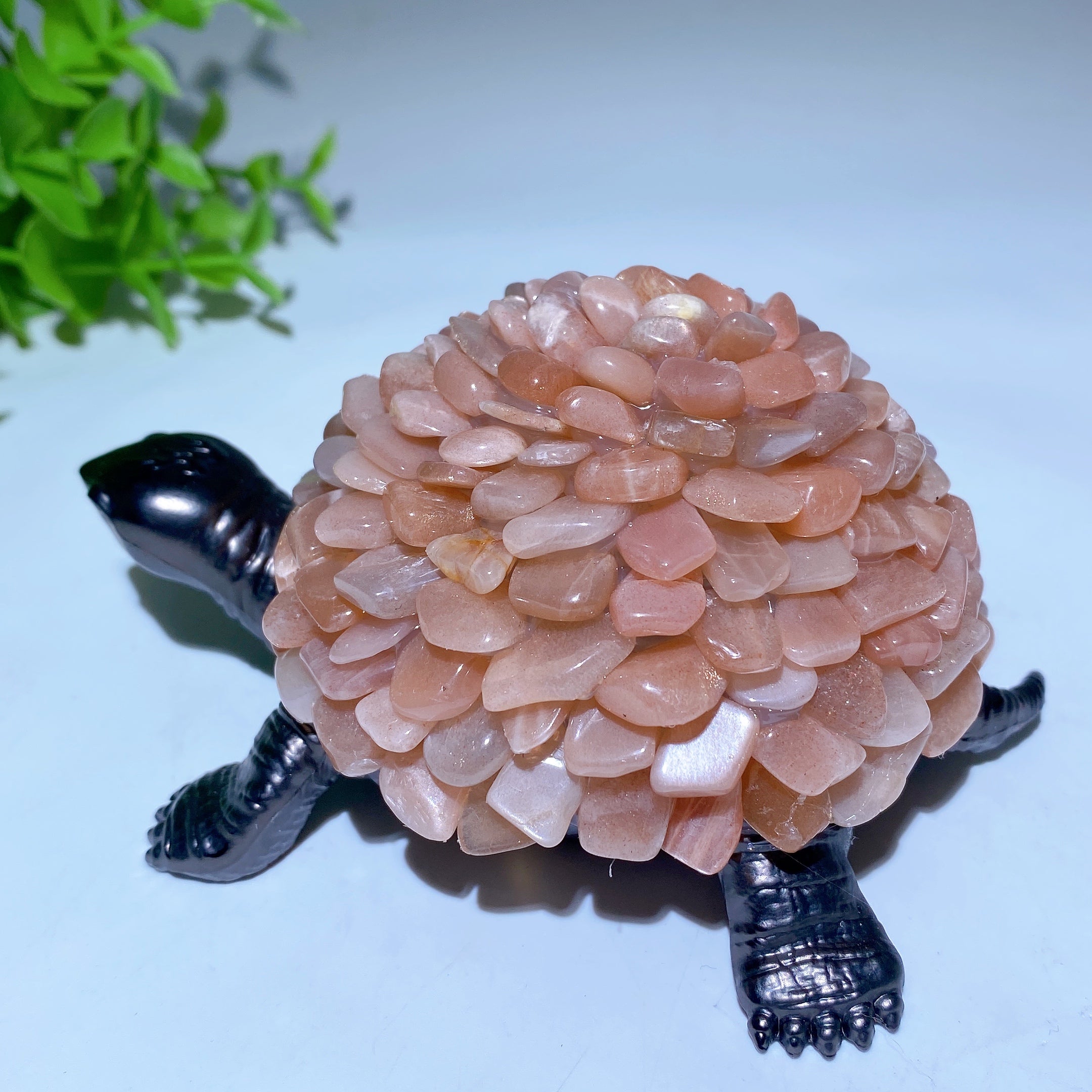 4.5" Mixed Crystal Animal Figurine | Healing Turtle Carving