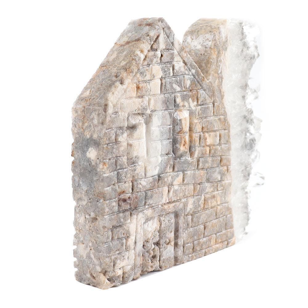 4.5in Crystal Cluster House Stone Carving