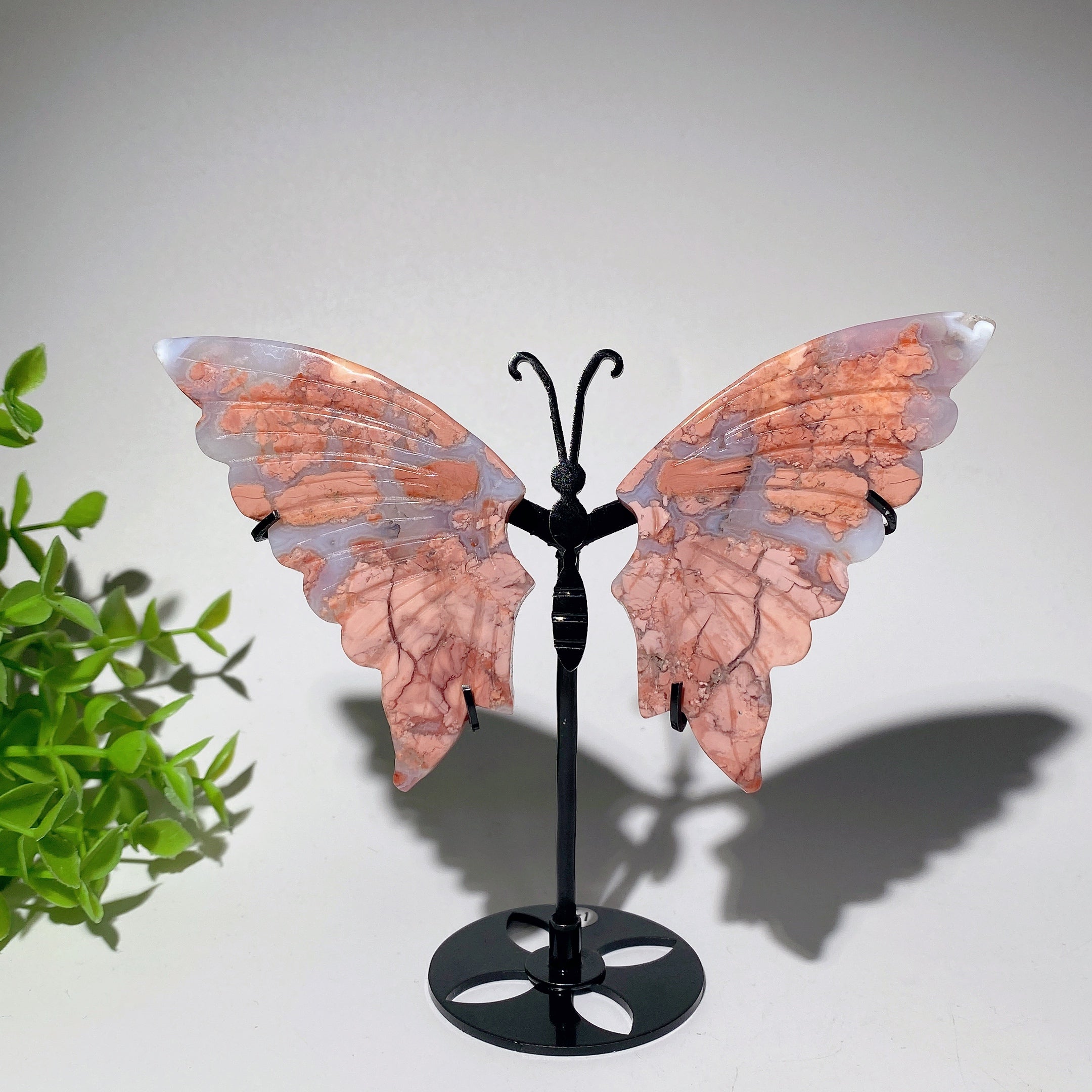 4 to 6 Inch Mixed Crystal Butterfly Wings Figurines for Spiritual Healing